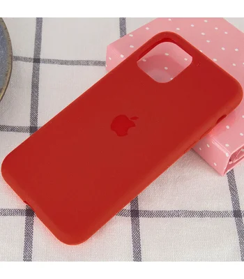 Чохол Silicone Case Full Protective (AA) для Apple iPhone 11 Pro Max (6.5 ") Червоний / Dark Red