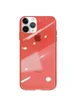 TPU+Glass чехол GLOSSY Logo series для Apple iPhone 11 Pro Max (6.5") Красный / Red