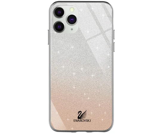 TPU+Glass чехол Swarovski для Apple iPhone 11 Pro Max (6.5") Золотой