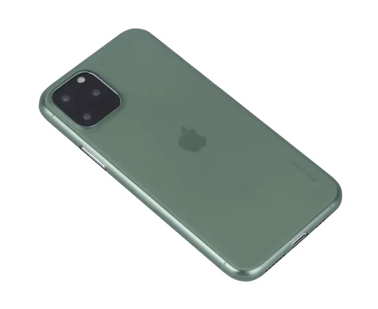 TPU чехол G-Case Colourful series для Apple iPhone 11 Pro Max (6.5") Бесцветный / Темно-зеленый
