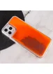 Неоновый чехол Neon Sand glow in the dark для Apple iPhone 11 Pro Max (6.5") Фиолетовый / Оранжевый