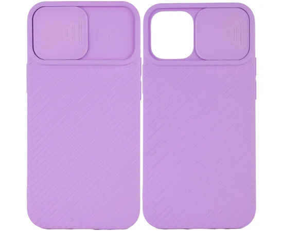 Чехол Camshield Square TPU со шторкой для камеры для Apple iPhone 11 Pro Max (6.5") Сиреневый