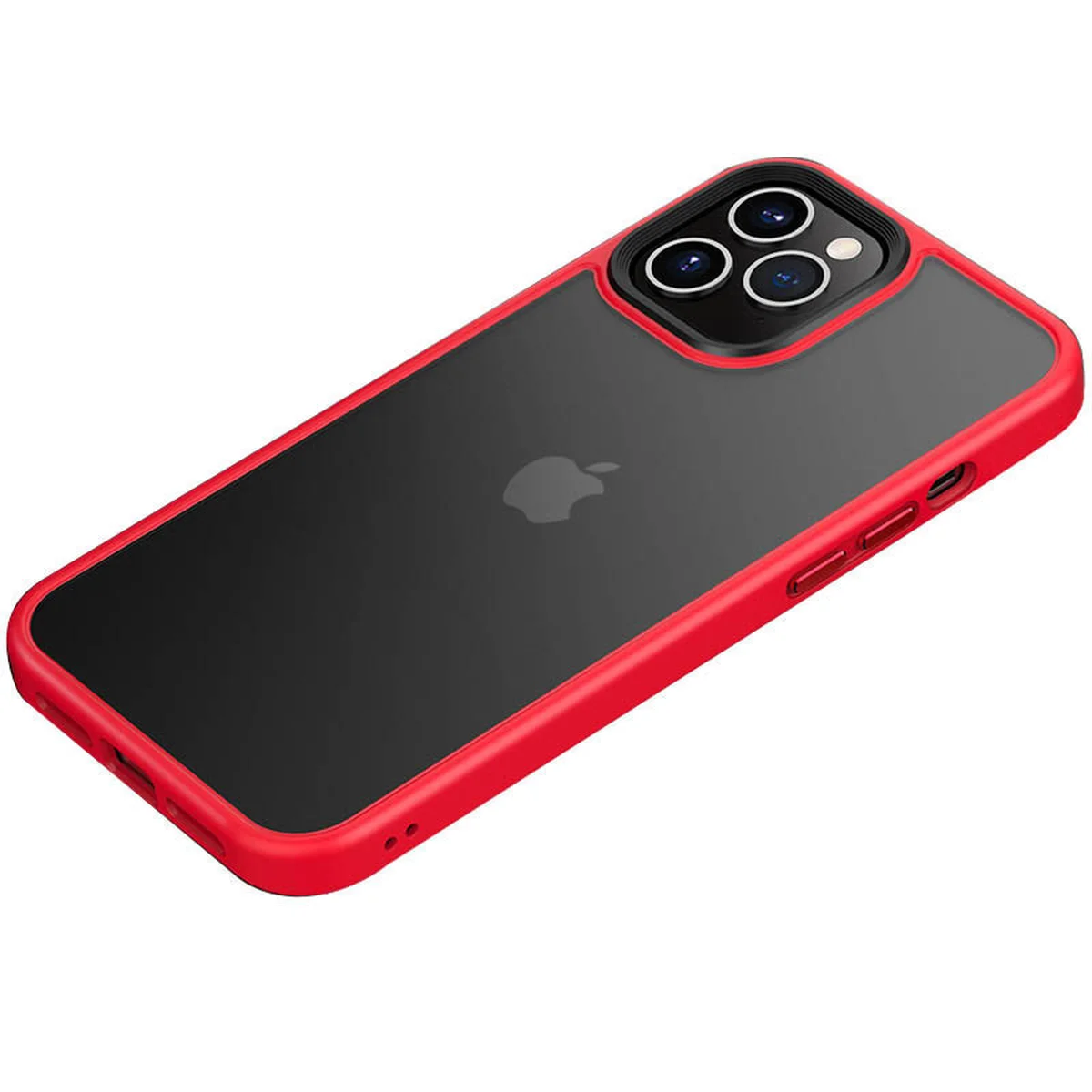 TPU+PC чехол Metal Buttons для Apple iPhone 11 Pro Max (6.5") Красный