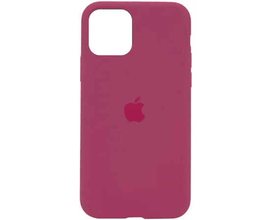 Чохол Silicone Case Full Protective (AA) для Apple iPhone 11 Pro Max (6.5 ") Червоний / Rose Red