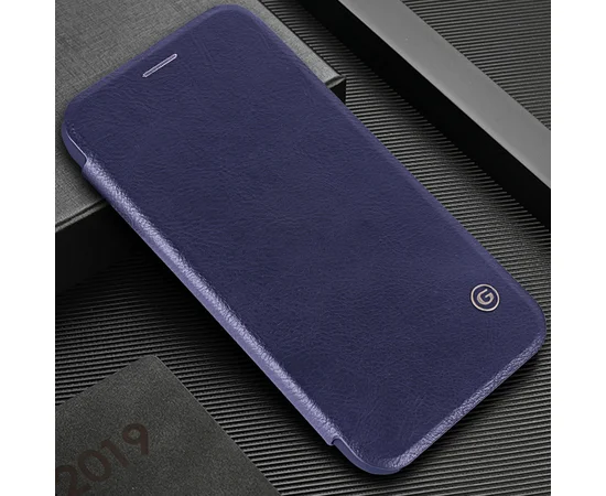 Шкіряний чохол книжка G-Case Vintage Business Series для Apple iPhone 11 Pro Max (6.5 ") Синій