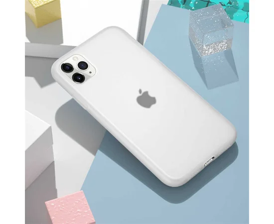 Силиконовый матовый полупрозрачный чехол для Apple iPhone 11 Pro Max (6.5") Матовый / Matte