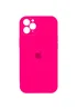 Чохол Silicone Case Square Full Camera Protective (AA) Apple iPhone 11 Pro Max (6.5") Рожевий / Barbie pink