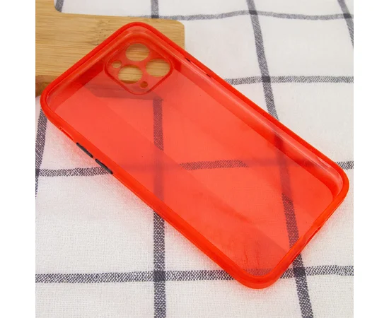 Чехол TPU Glossy Line Full Camera для Apple iPhone 11 Pro Max (6.5") Красный