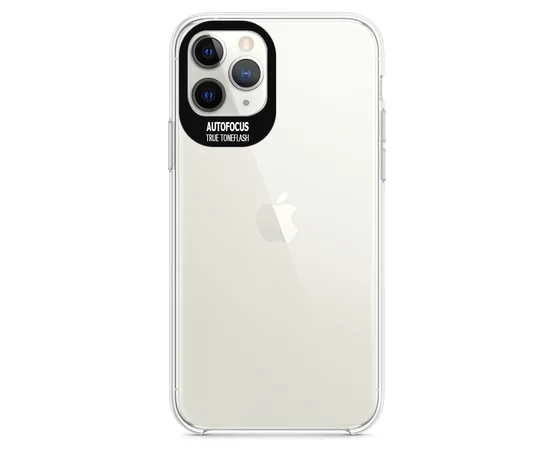 TPU чехол Epic clear flash для Apple iPhone 11 Pro Max (6.5") Бесцветный / Черный