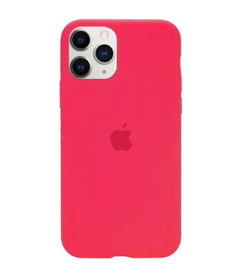 Чехол Silicone Case Full Protective (AA) для Apple iPhone 11 Pro Max (6.5") Розовый / Hot Pink