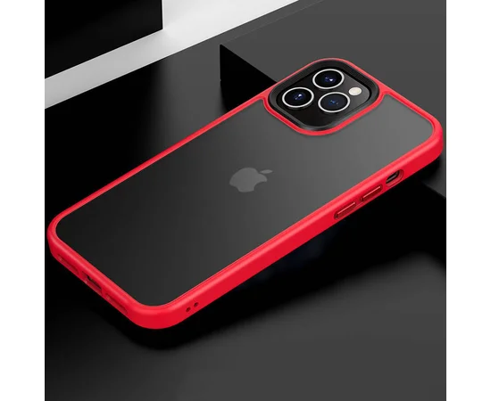 TPU + PC чохол Metal Buttons для Apple iPhone 11 Pro Max (6.5 ") Червоний