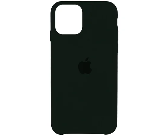 Чехол Silicone Case (AA) для Apple iPhone 11 Pro Max (6.5") Зеленый / Black Green