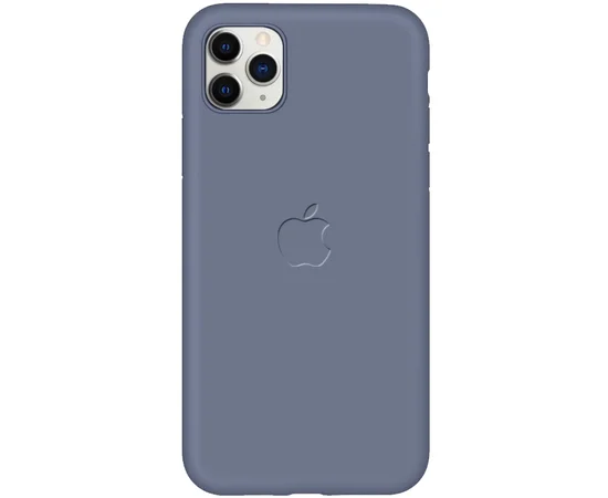 Чехол-накладка Soft-touch logo series для Apple iPhone 11 Pro Max (6.5") Серый / Lavender