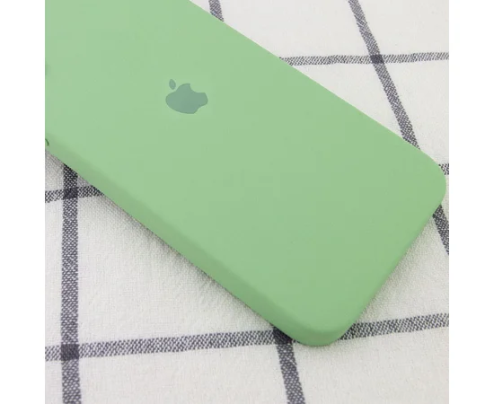Чехол Silicone Case Square Full Camera Protective (AA) для Apple iPhone 11 Pro Max (6.5") Мятный / Mint