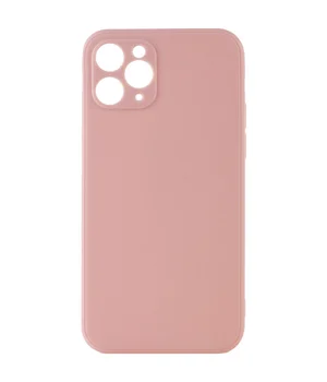 Силиконовый чехол Candy Full Camera для Apple iPhone 11 Pro Max (6.5") Розовый / Pink Sand