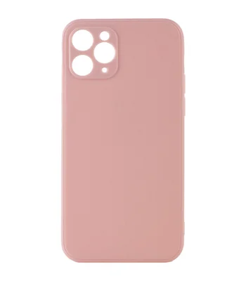 Силиконовый чехол Candy Full Camera для Apple iPhone 11 Pro Max (6.5") Розовый / Pink Sand