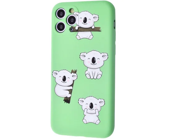TPU чехол WAVE Fancy для Apple iPhone 11 Pro Max (6.5") Koala / Mint gum