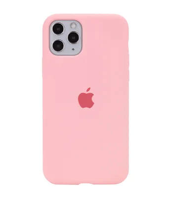 Чохол Silicone case (A) (з закритим низом) для Apple iPhone 11 Pro Max (6.5 ") Рожевий / Pink