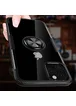 TPU+PC чехол Deen CrystalRing под магнитный держатель (opp) для Apple iPhone 11 Pro Max (6.5") Бесцветный / Черный