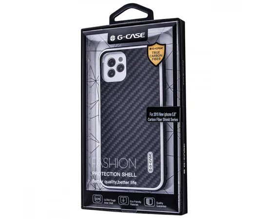 Чехол-накладка G-Case Carbon Fiber Shield для Apple iPhone 11 Pro Max (6.5") Черный
