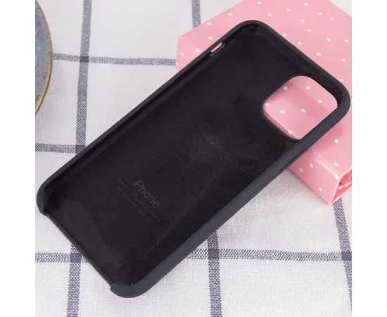 Чехол Silicone Case (AA) для Apple iPhone 11 Pro Max (6.5") Черный / Black