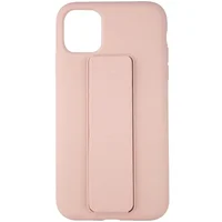 Чохол Silicone Case Hand Holder для Apple iPhone 11 Pro Max (6.5 ") Рожевий / Pink Sand