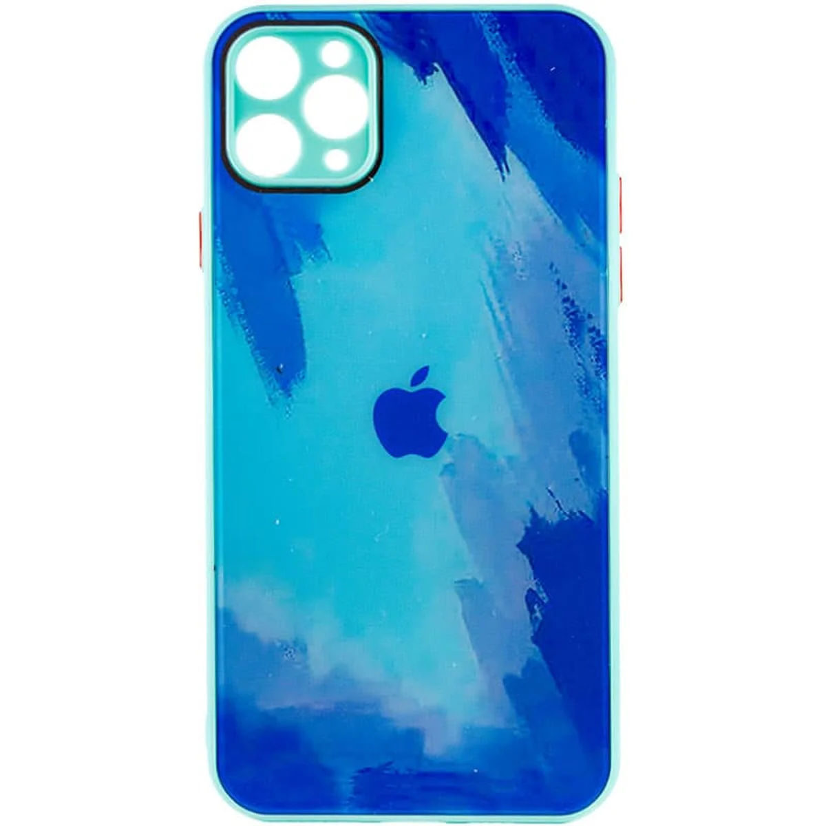 Чехол TPU+Glass Impasto abstract для Apple iPhone 11 Pro Max (6.5") Blue