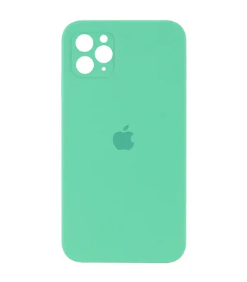 Чохол Silicone Case Square Full Camera Protective (AA) для Apple iPhone 11 Pro Max (6.5 ") Зелений / Spearmint
