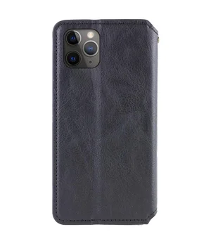 Шкіряний чохол-книжка GETMAN Cubic (PU) для Apple iPhone 11 Pro Max (6.5") Чорний