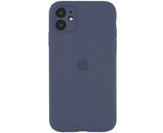 Чехол Silicone Case Full Camera Protective (АА) для Apple iPhone 11 Pro Max (6.5") Серый / Lavender Gray