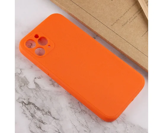 Силіконовий чохол Candy Full Camera для Apple iPhone 11 Pro Max (6.5 ") Помаранчевий / Orange