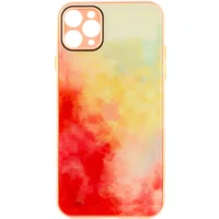 Чохол TPU+Glass Impasto abstract для Apple iPhone 11 Pro Max (6.5") Red yellow
