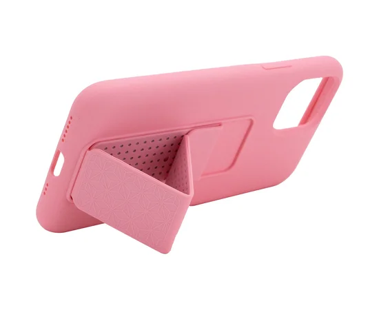 Чехол Silicone Case Hand Holder для Apple iPhone 11 Pro Max (6.5") Розовый / Pink