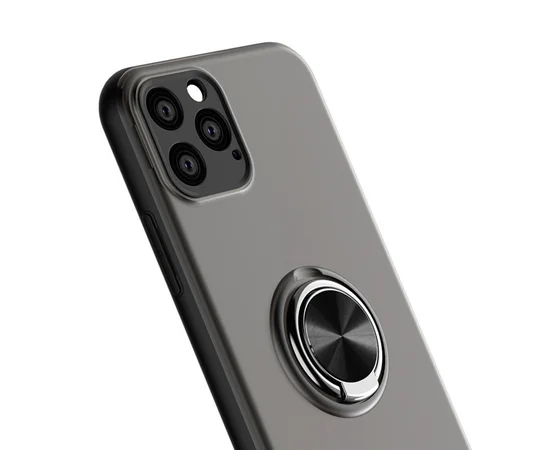 TPU-PC чехол Deen Shadow Ring series для Apple iPhone 11 Pro Max (6.5") Черный