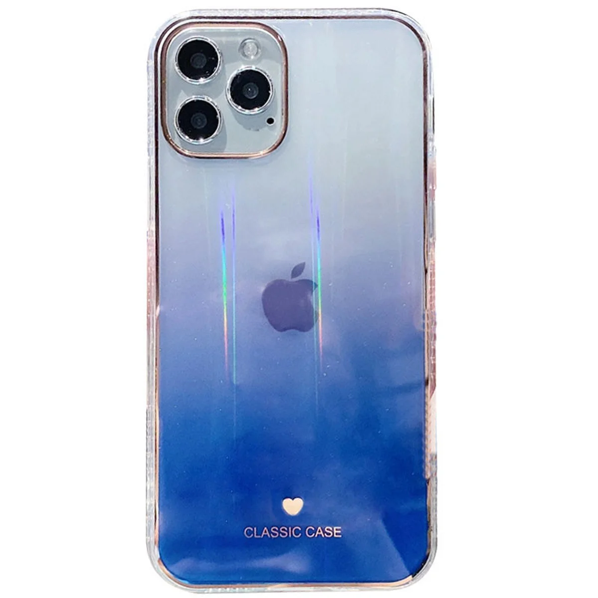 TPU+Glass чехол Aurora Classic для Apple iPhone 11 Pro Max (6.5") Синий