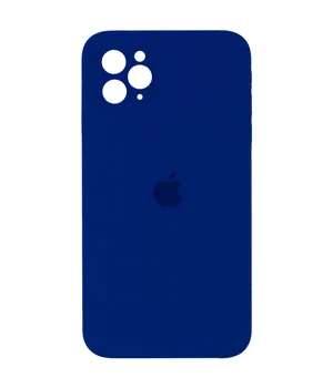 Чохол Silicone Case Square Full Camera Protective (AA) для Apple iPhone 11 Pro Max (6.5") Синій / Deep navy
