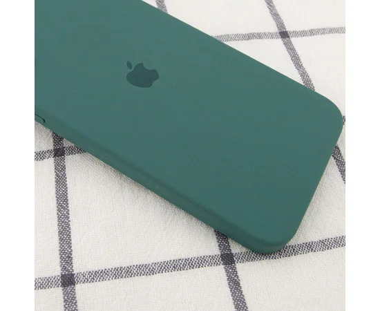 Чехол Silicone Case Square Full Camera Protective (AA) для Apple iPhone 11 Pro Max (6.5") Зеленый / Pine green