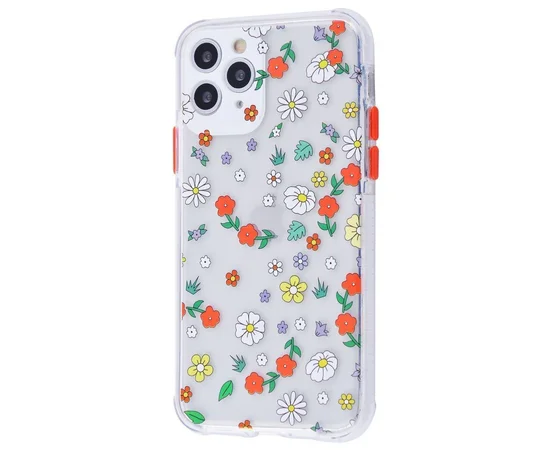 TPU чехол Flowers Colourful для Apple iPhone 11 Pro Max (6.5") Прозрачный/Цветы