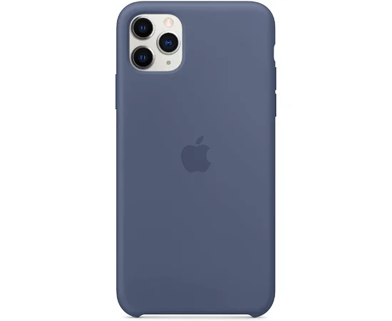 Чехол Silicone case (AAA) для Apple iPhone 11 Pro Max (6.5") Голубой / Alaskan blue