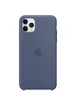 Чехол Silicone case (AAA) для Apple iPhone 11 Pro Max (6.5") Голубой / Alaskan blue