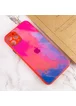Чехол TPU+Glass Impasto abstract для Apple iPhone 11 Pro Max (6.5") Pink blue
