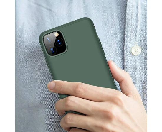 Пластиковая накладка GKK LikGus 360 градусов для Apple iPhone 11 Pro Max (6.5") Темно-зеленый