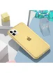 Силиконовый матовый полупрозрачный чехол для Apple iPhone 11 Pro Max (6.5") Желтый / Yellow