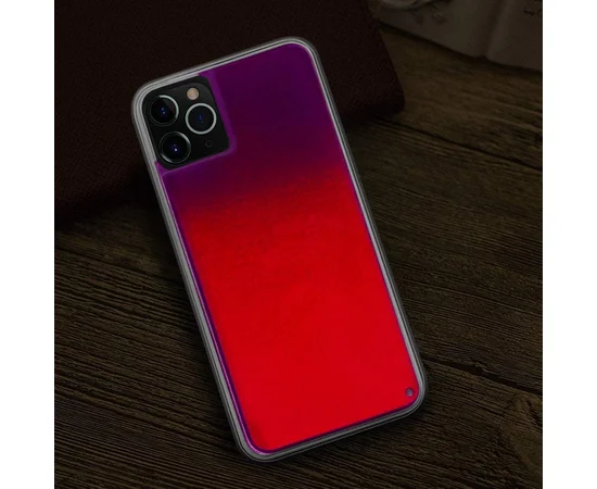 Неоновый чехол Neon Sand glow in the dark для Apple iPhone 11 Pro Max (6.5") Фиолетовый / Розовый