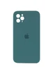 Чехол Silicone Case Square Full Camera Protective (AA) для Apple iPhone 11 Pro Max (6.5") Зеленый / Pine green
