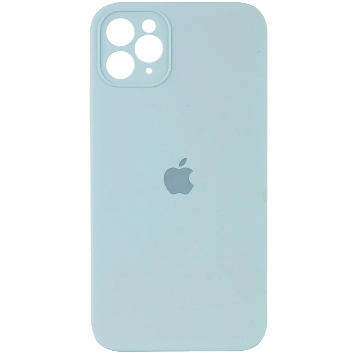 Чохол Silicone Case Square Full Camera Protective (AA) для Apple iPhone 11 Pro Max (6.5 ") Бірюзовий / Light Turquoise
