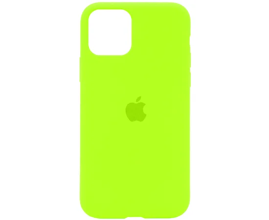Чехол Silicone Case Full Protective (AA) для Apple iPhone 11 Pro Max (6.5") Зеленый / Neon green