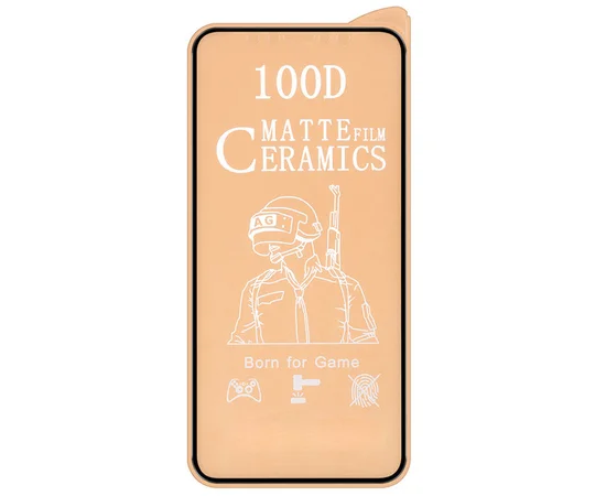 Защитная пленка Ceramics Matte 9D (без упак.) для Apple iPhone 11 Pro Max / XS Max (6.5") Черный