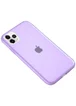 Силиконовый матовый полупрозрачный чехол для Apple iPhone 11 Pro Max (6.5") Фиолетовый / Purple