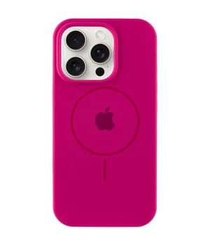 Чохол Silicone Case Full Protective (AA) with MagSafe для Apple iPhone 11 Pro Max (6.5") Малиновий / Dragon Fruit